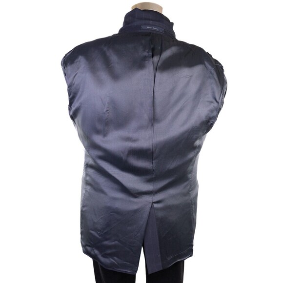 CHAPS Ralph Lauren Mens Blazer Navy Pin Stripe Sz 42s Jack Sports Coat 3 Button - Picture 10 of 14